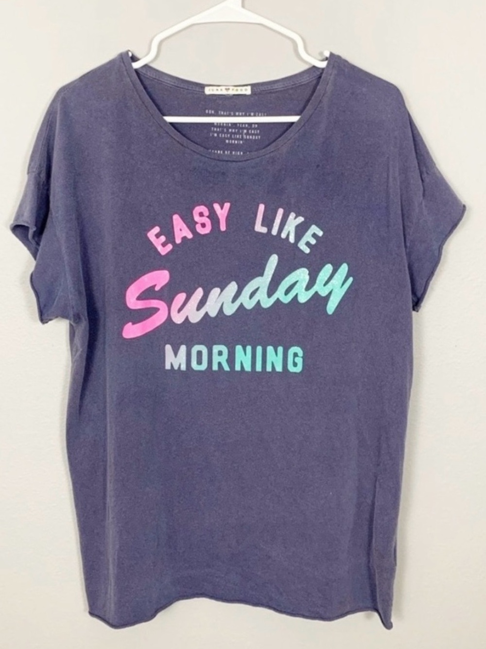 Junk Food Easy Like Sunday Morning T Shirt